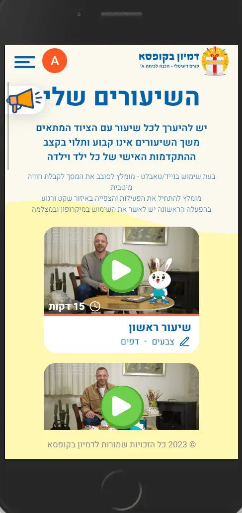 תמונה מהקורס